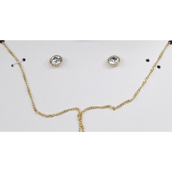 Discover the Alluring NEW Gold-Tone Crystal Nautical Pendant Necklace - Picture 3 of 6